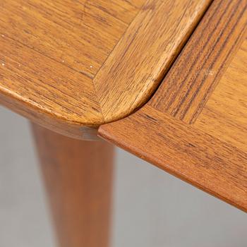 A teak-veneered dining table, 1960's/70's.