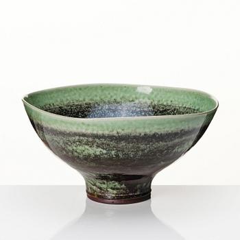 Berndt Friberg, a large stoneware bowl, Gustavsberg studio, Sweden 1965.