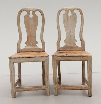 STOLAR, 2 st, 1700-tal, allmoge.