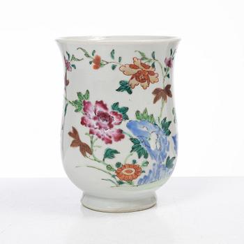 Parti Famille Rose-porslin, 5 delar, kina, Qianlong (1736-95).