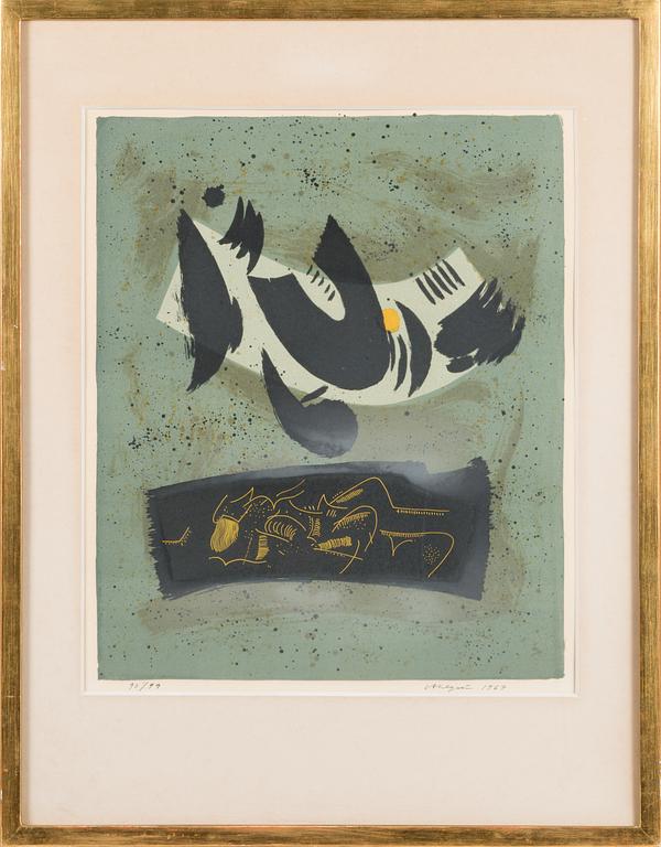 LAURI AHLGRÉN, lithograph, signed and dated 1967, numbered 90/99.