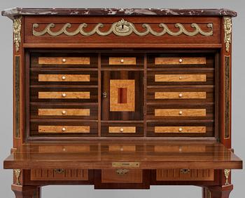 SEKRETÄR, gustaviansk stil, omkring 1900-talets mitt.