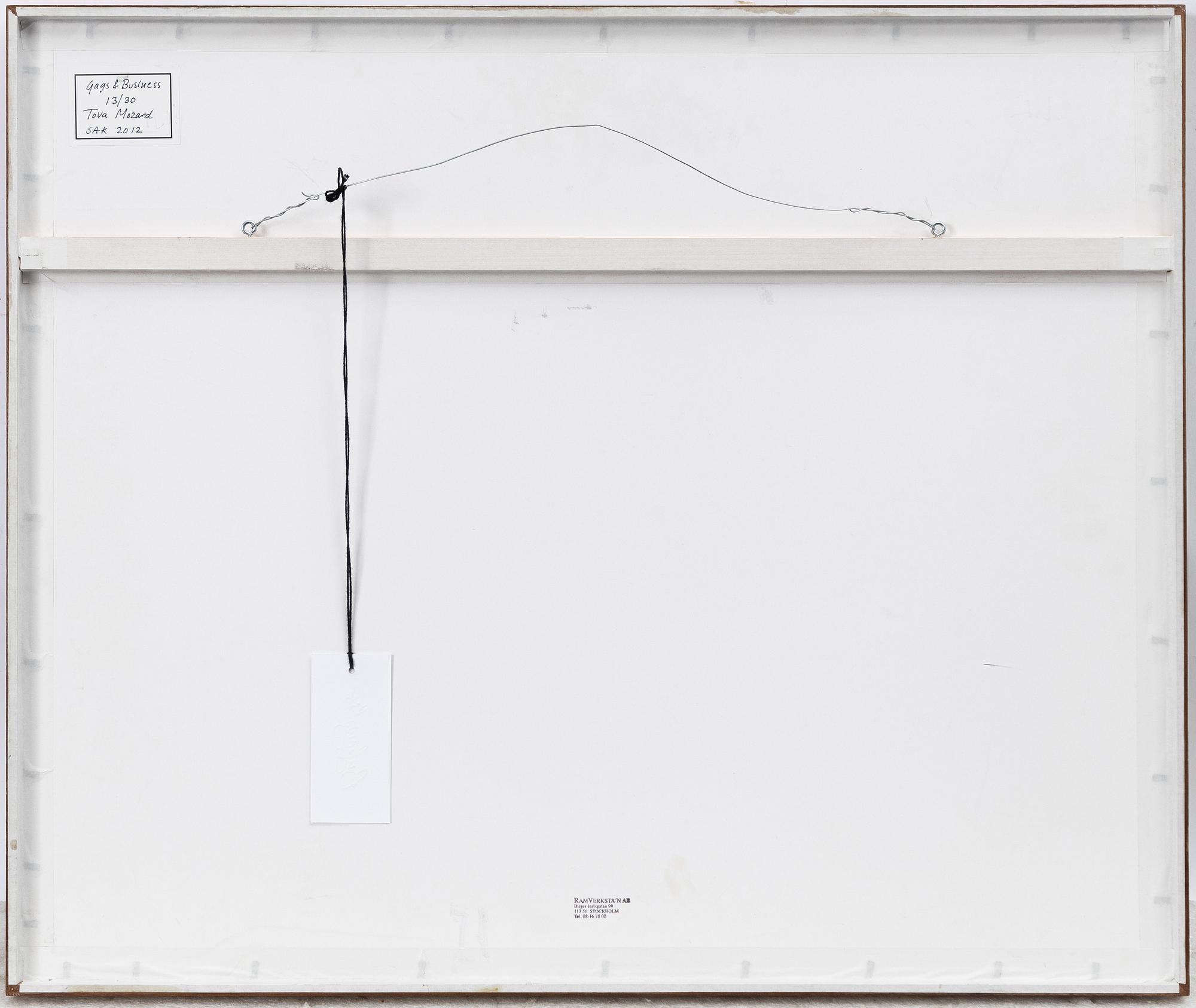 Tova Mozard, "Gags & Business", 2012.