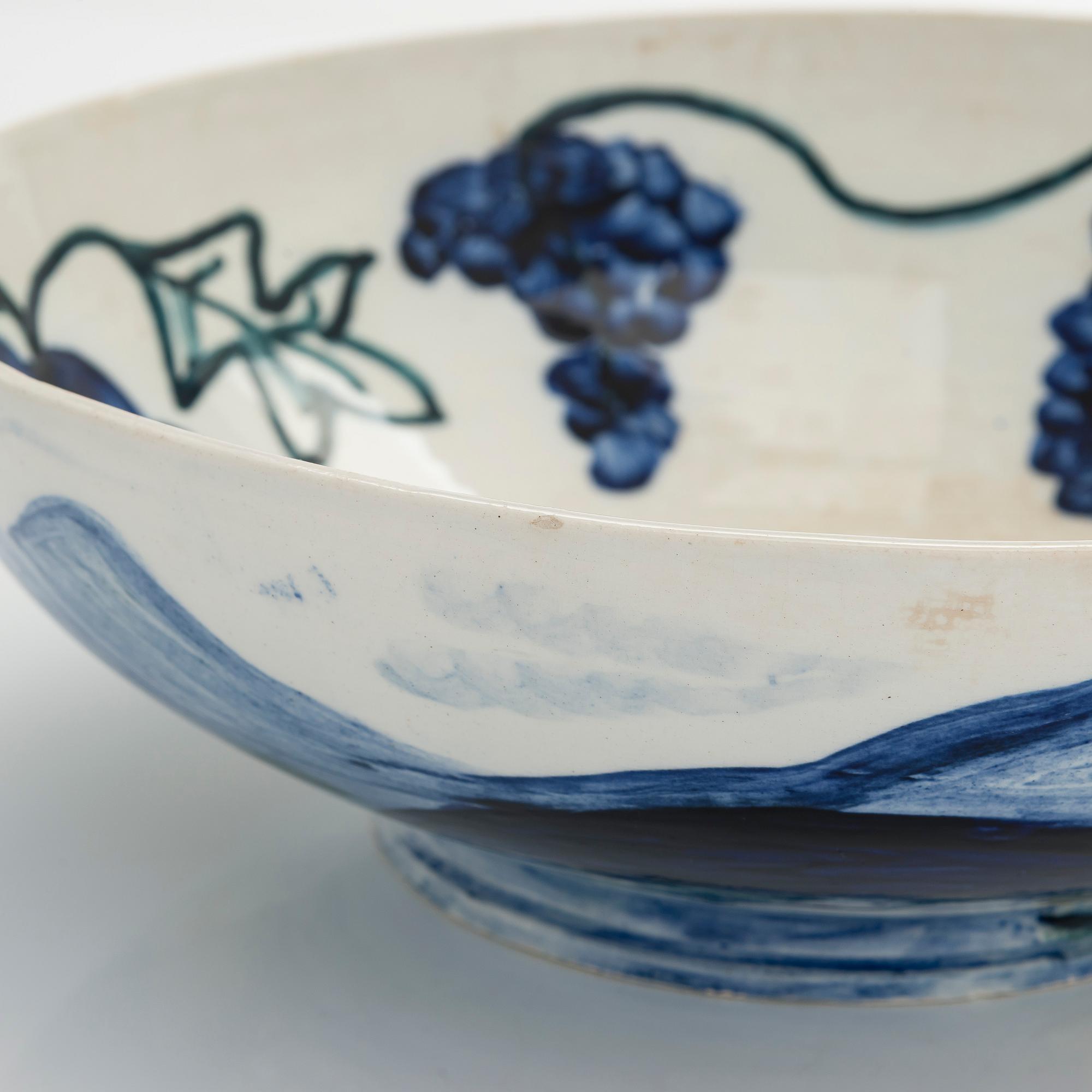Gerda Thesleff, bowl, stoneware, signed GT Arabia.