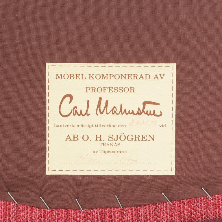 CARL MALMSTEN, a 'Farmor' easy chair from AB O.H. Sjögren, Tranås, 1987.
