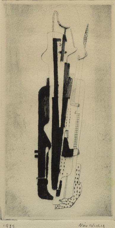 Nils Wedel, Cubist Composition.