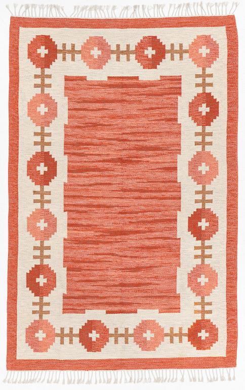 Rug, flat weave, Sweden, 1960s, approx. 247 x 160 cm.