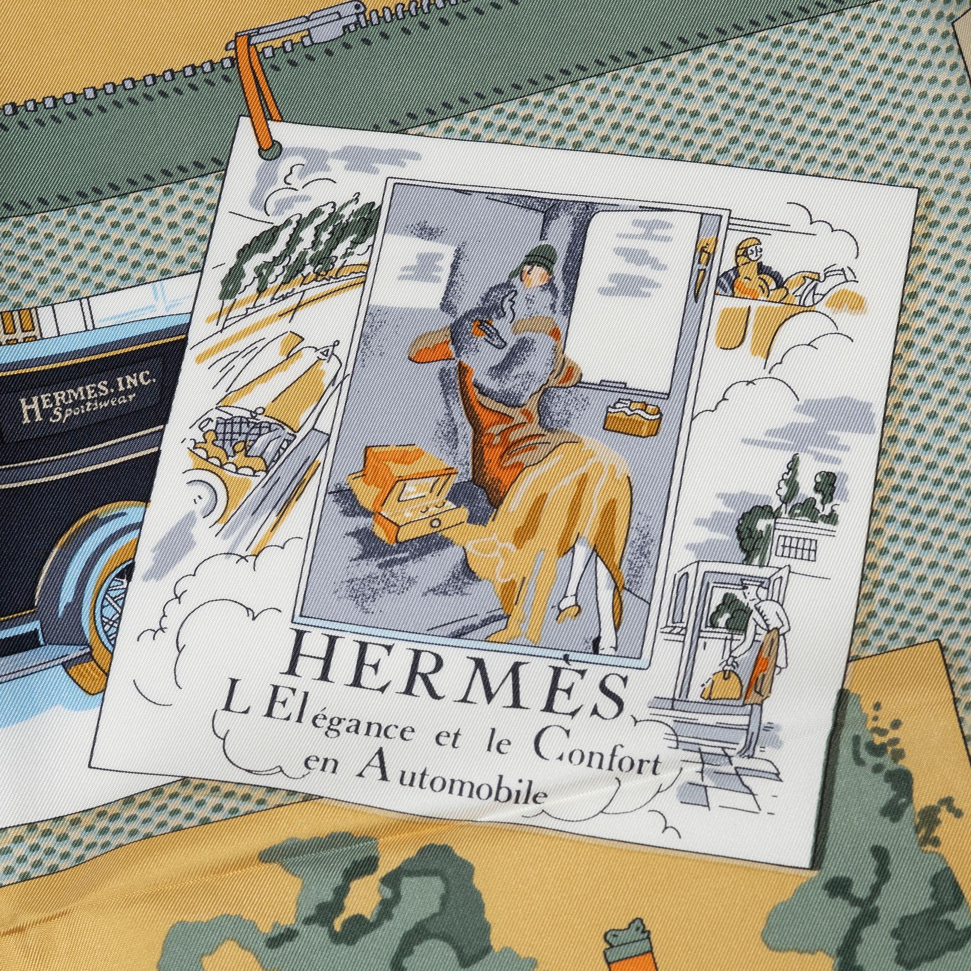 Hermès, scarf, "Elegance and Comfort in Automobiles".