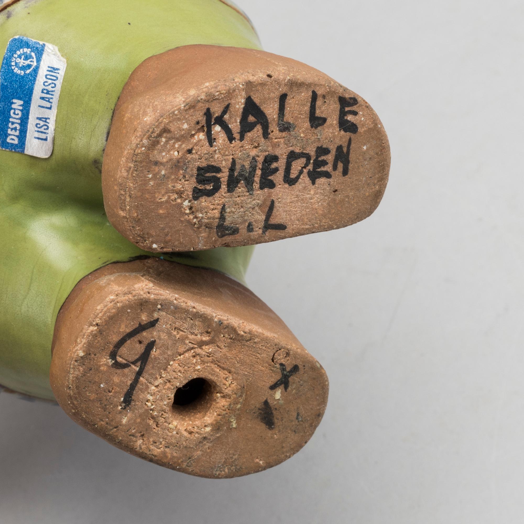 LISA LARSON, figuriner 2 st, stengods, Gustavsberg.