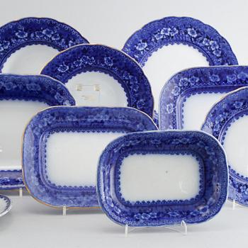 MATSERVIS, 120 delar, Flintgods, "Yesso", Gustavsberg, 1900-talets första hälft.