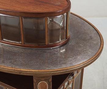 An Alfred Grenander Art Nouveau mahogany tea or smoke table, Germany ca 1909.