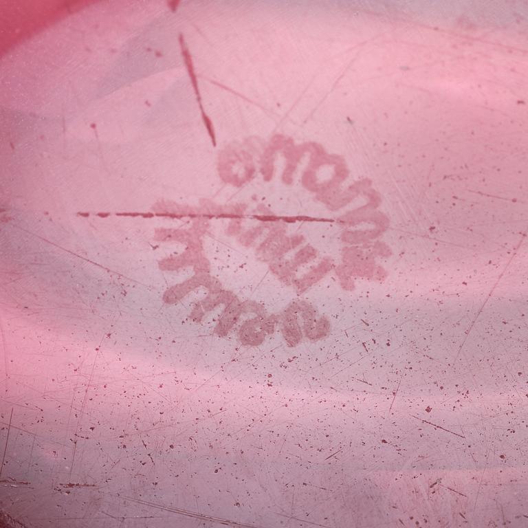 Tyra Lundgren, a set of two glass dove sculptures model "10627", Venini, Murano, Italy, post 1938.