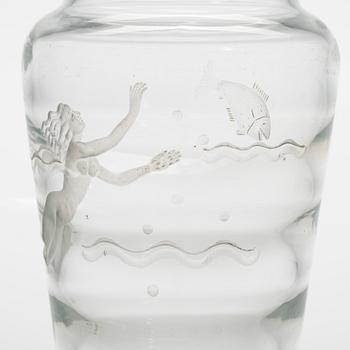 Arttu Brummer, probably, vase, engraved in Riihimäki 27.10 1937 (in Riihimäki 27.10 1937) .