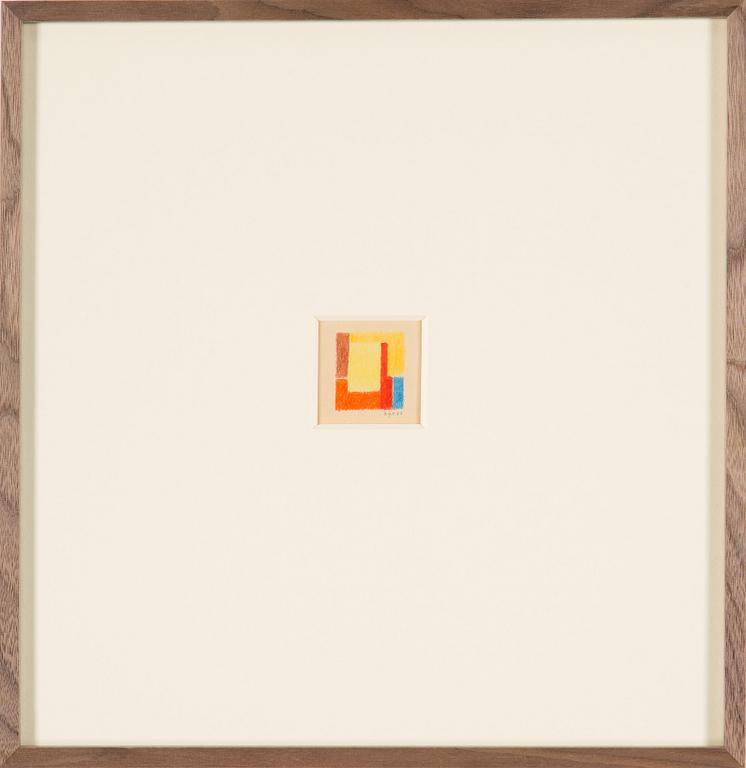 OTTO G CARLSUND, crayon, signed and dated -47.