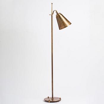 Boréns Lampfabrik, a brass floor light, Sweden 1940-50's.