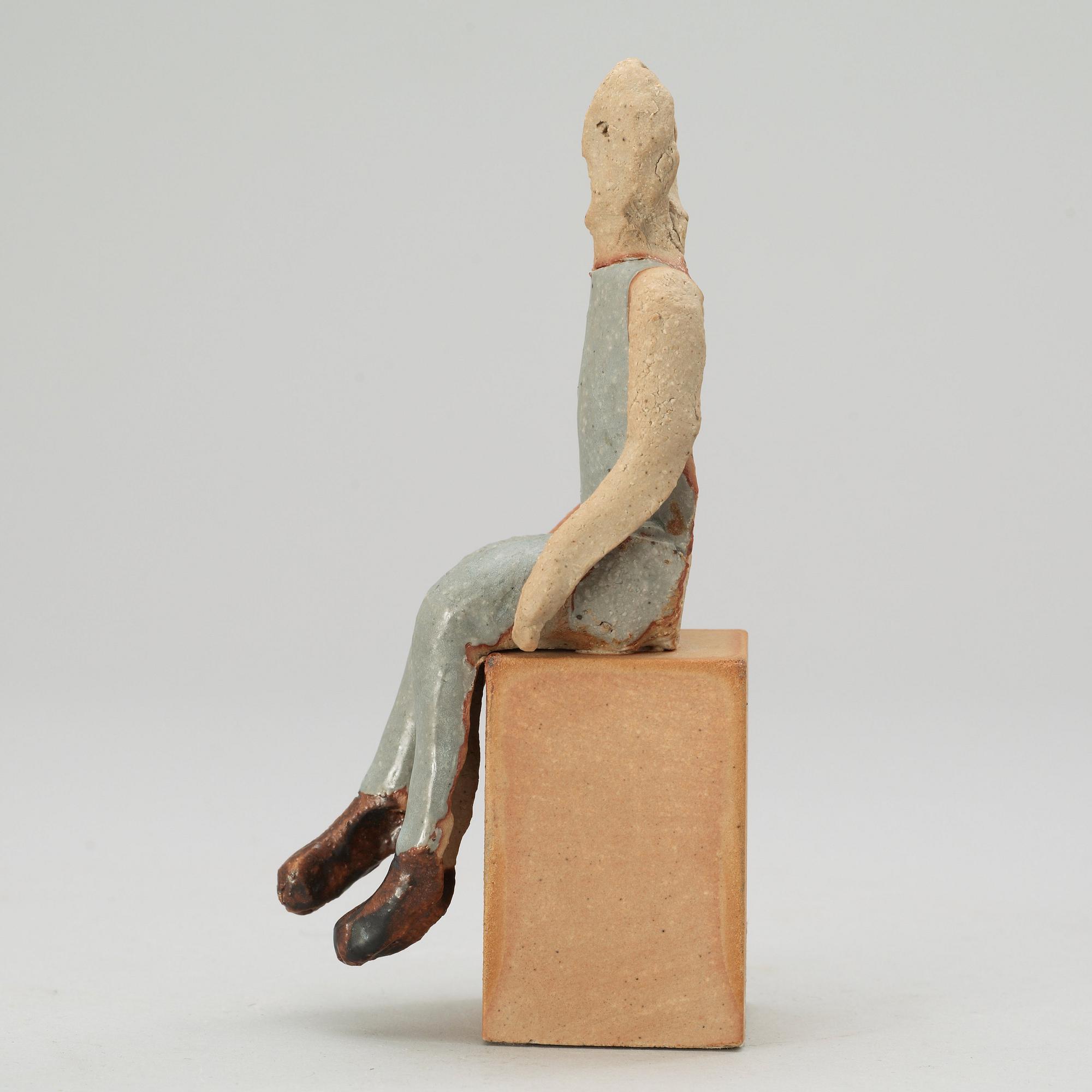 LISA LARSON, skulptur, Gustavsberg Studio 1970-tal, unik.
