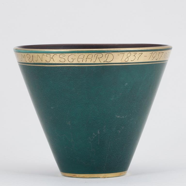 SKÅL, stengods, Aluminia, Danmark, troligen 1937.