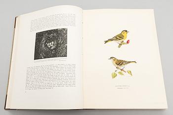 Book, 3 vol, "Svenska Fåglar", M,W & F von Wright. 1924 and 1929 Stockholm.