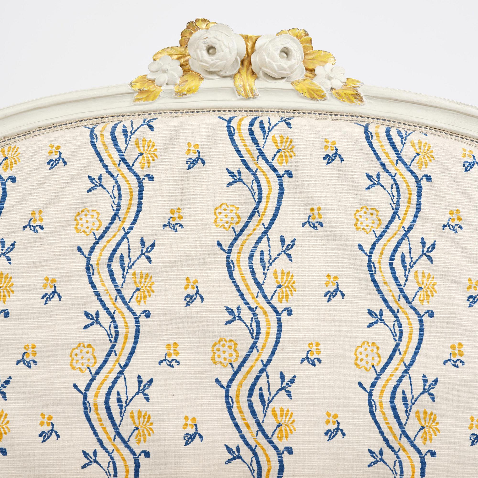 Soffa, Stockholmsarbete, sent 1700-tal, Gustaviansk.