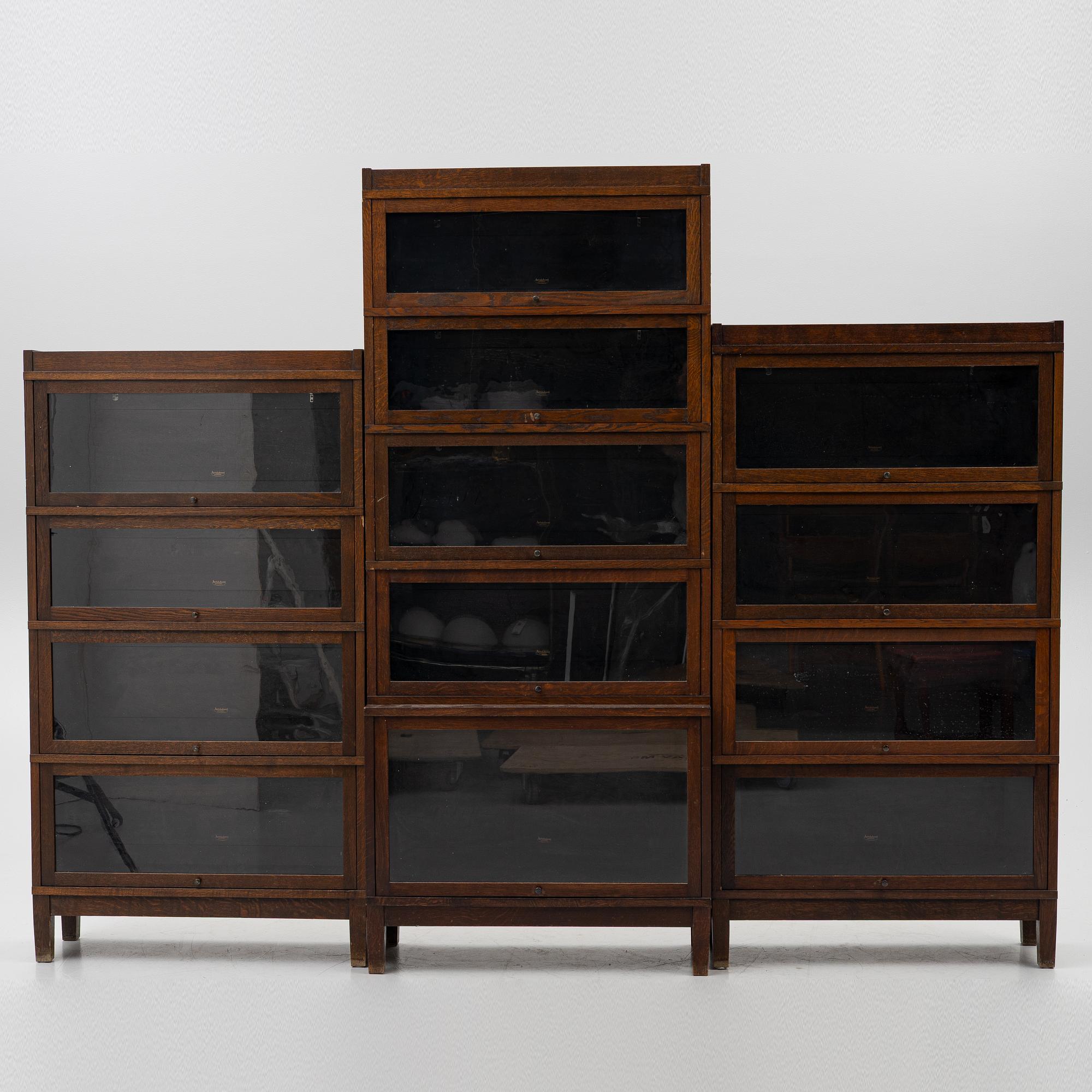 Three book cabinet, Åtvidaberg, Sweden, second half of the 20th century.