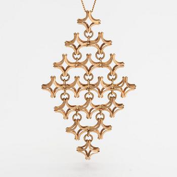 Elis Kauppi, Kaulakoru, 14K kultaa. Kupittaan kulta, Turku.