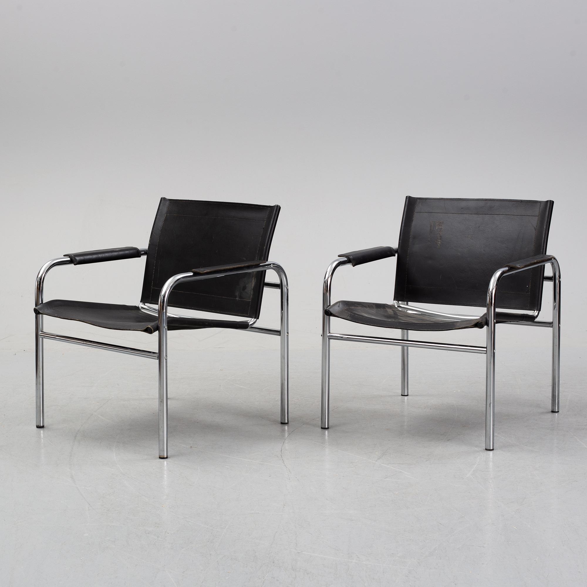 A pair of 'Klinte' armchairs by Tord Björklund for Ikea, 1980's.