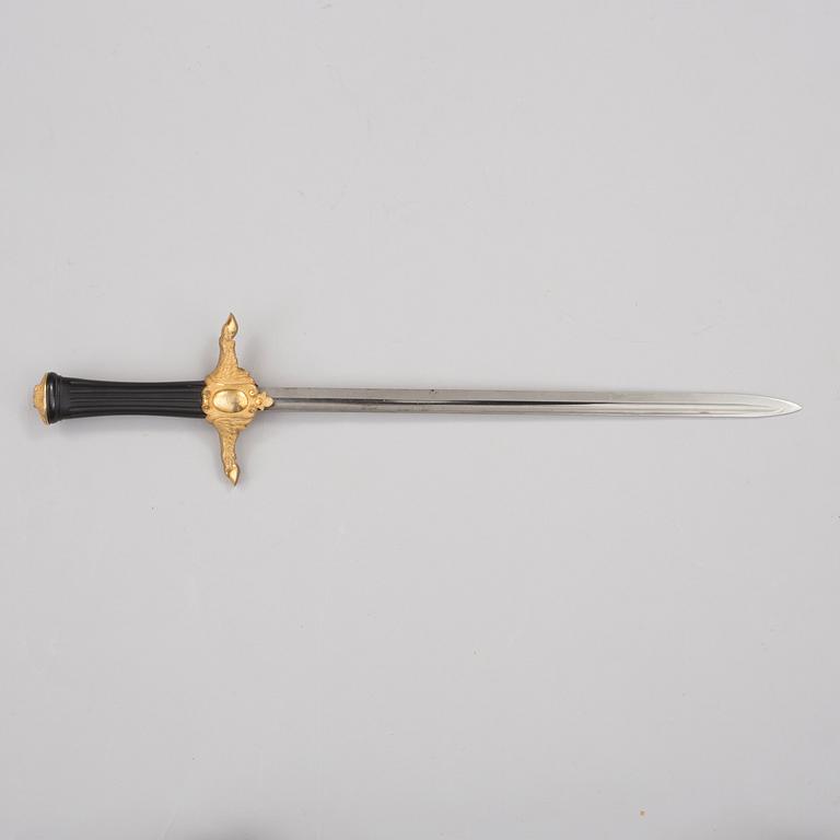 A late 19th century swedish hunting dagger for a forester.