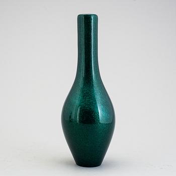 A green Galliano Ferro Murano glass vase.