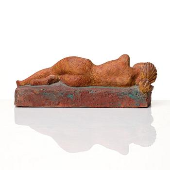 Bror Hjorth, bemålad terracotta, signerad och numrerad 6/9.