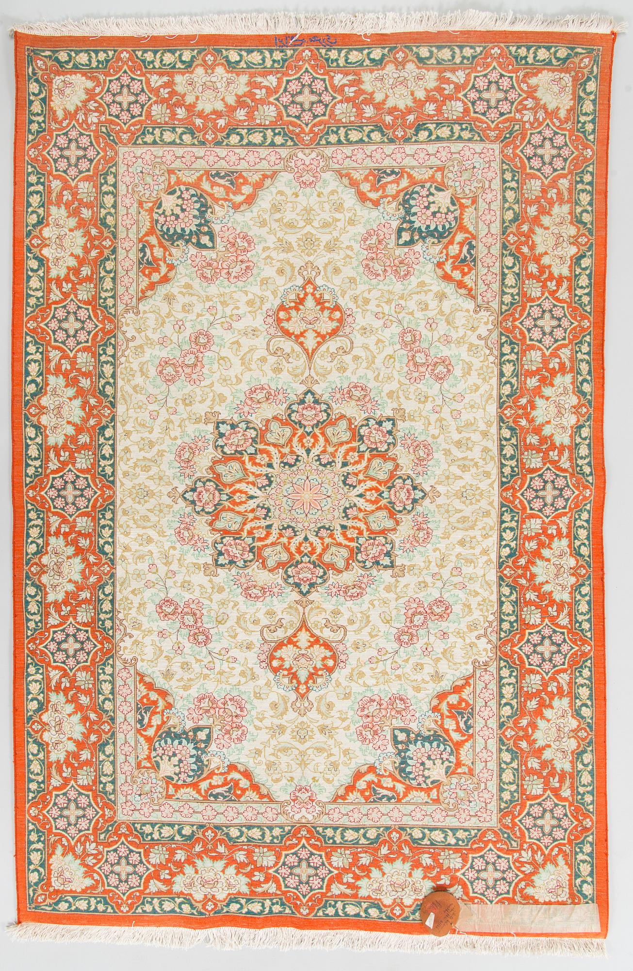 Matto, Persia Ghom. Noin 150 x 100 cm.