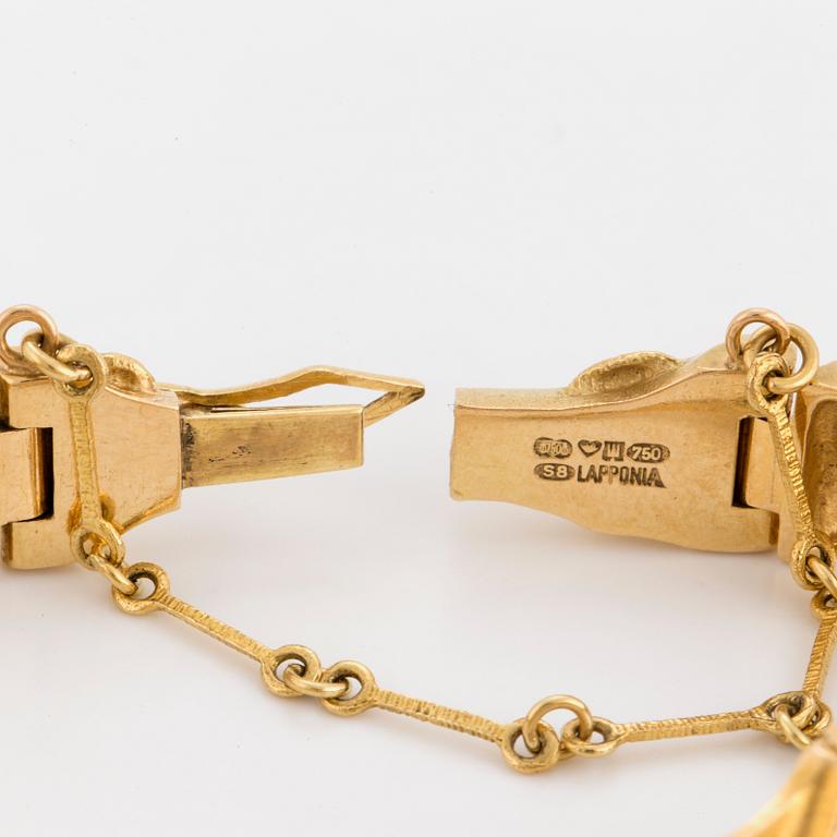 A Björn Weckström Lapponia ladies watch, 'Pola negri'. 18K gold. 1995.