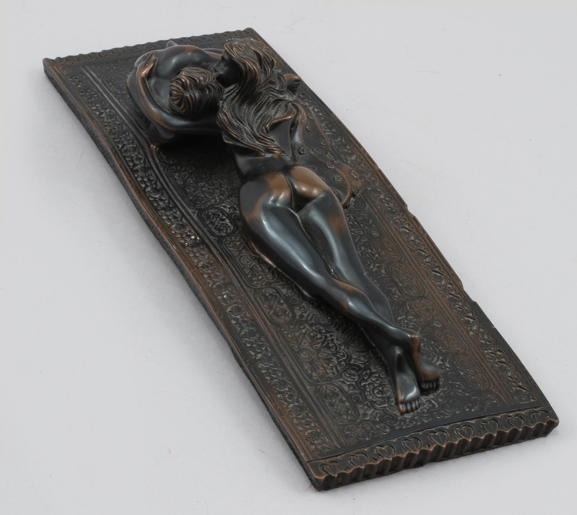 GIOVANNI SCHOEMAN, skulptur, mörkpatinerad metall, signerad, daterad 76.