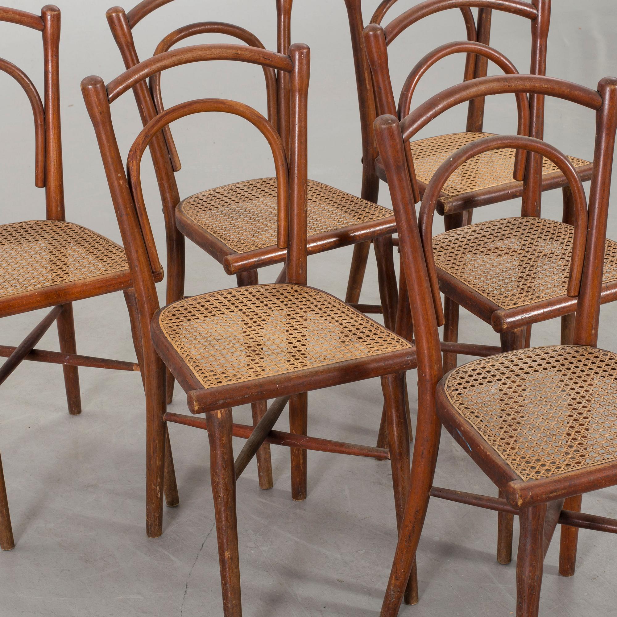 STOLAR 6 st Thonet 1900-talets första hälft.