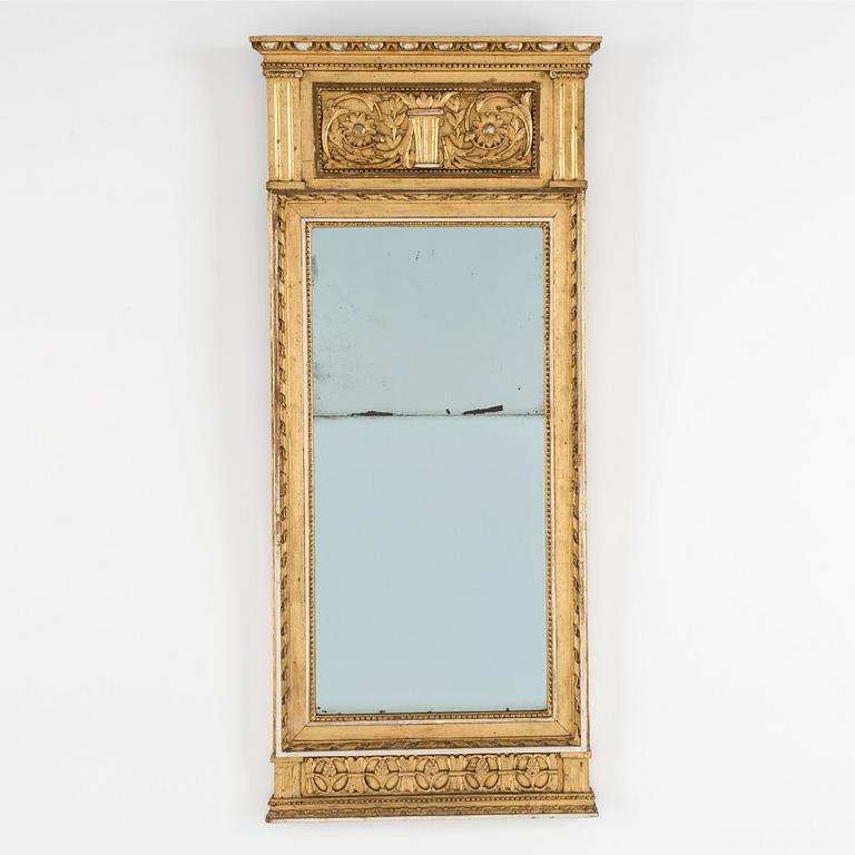 A late Gustavian late 18th century mirror.