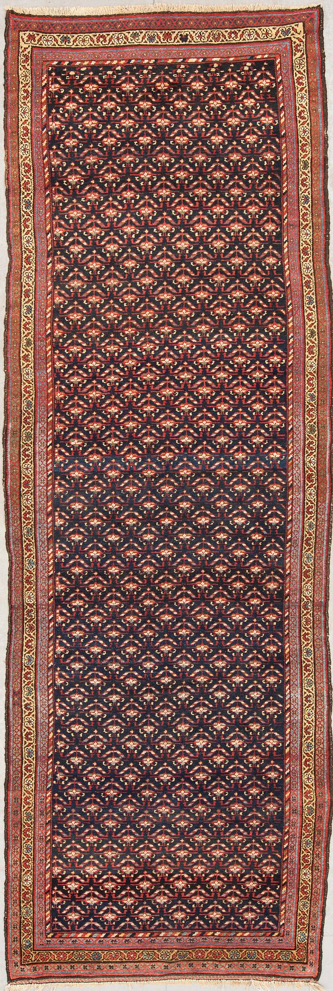 GALLERIMATTA, semiantik, nordvästpersisk, ca 306 x 101 cm.