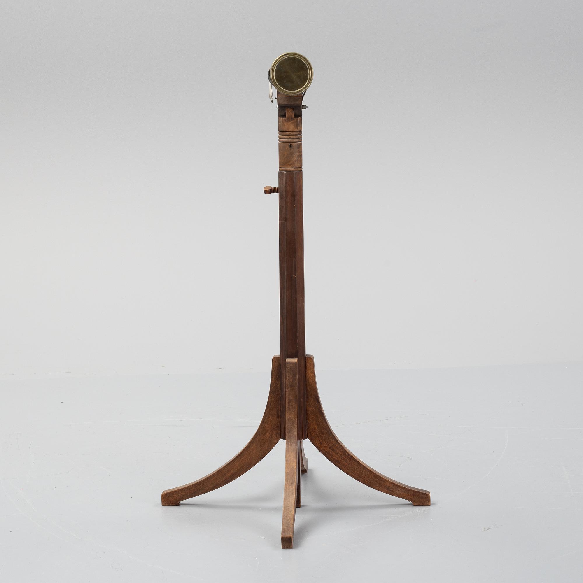 A spotting scope with stand, around 1900's.