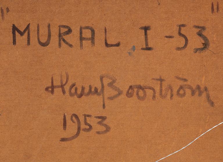 HARRY BOOSTRÖM, oil on panel, signed and dated -53.