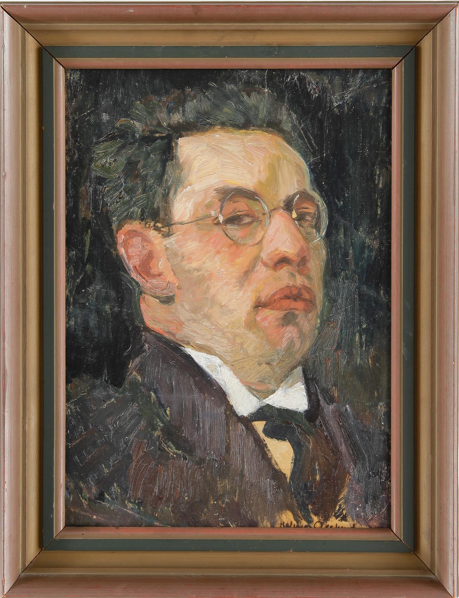 HELMER OSSLUND, olja på duk, signerad.