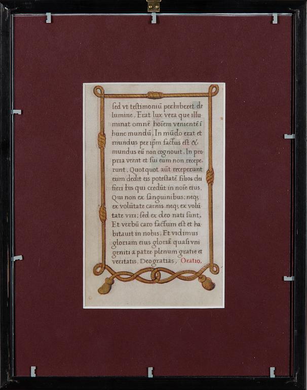 ILLUSTRERAT MANUSKRIPT, troligen Frankrike 14-1500-tal.