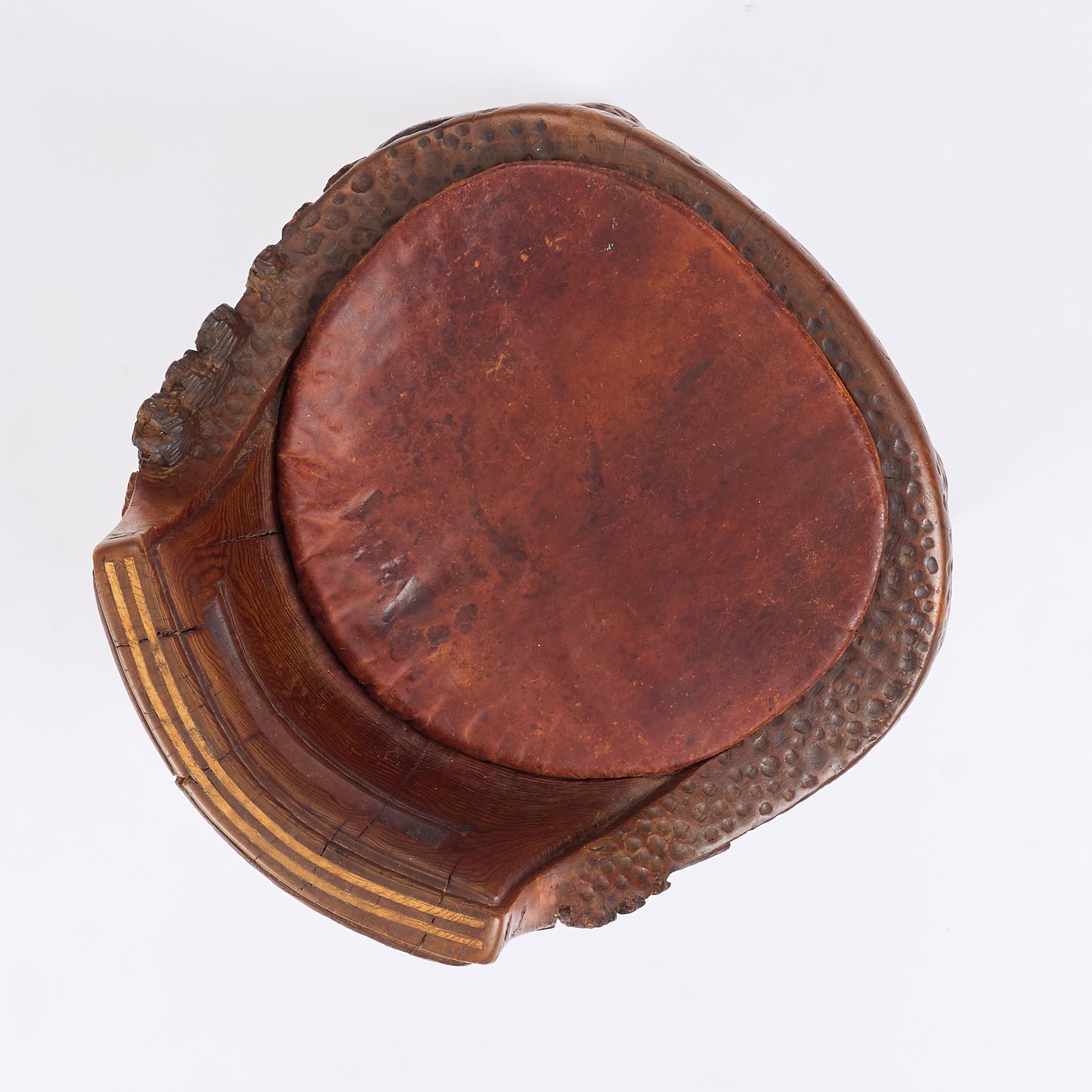 Knut Fjaestad, stabbestol, jugend, Sverige, 1915.