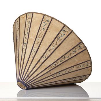 A celadon vase made into a lamp, circa 1900.