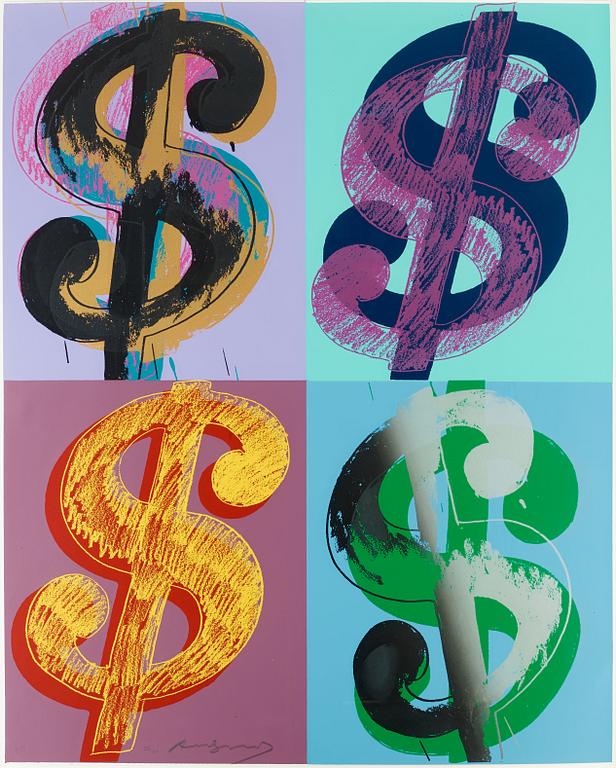 Andy Warhol, "$ (Quadrant)".