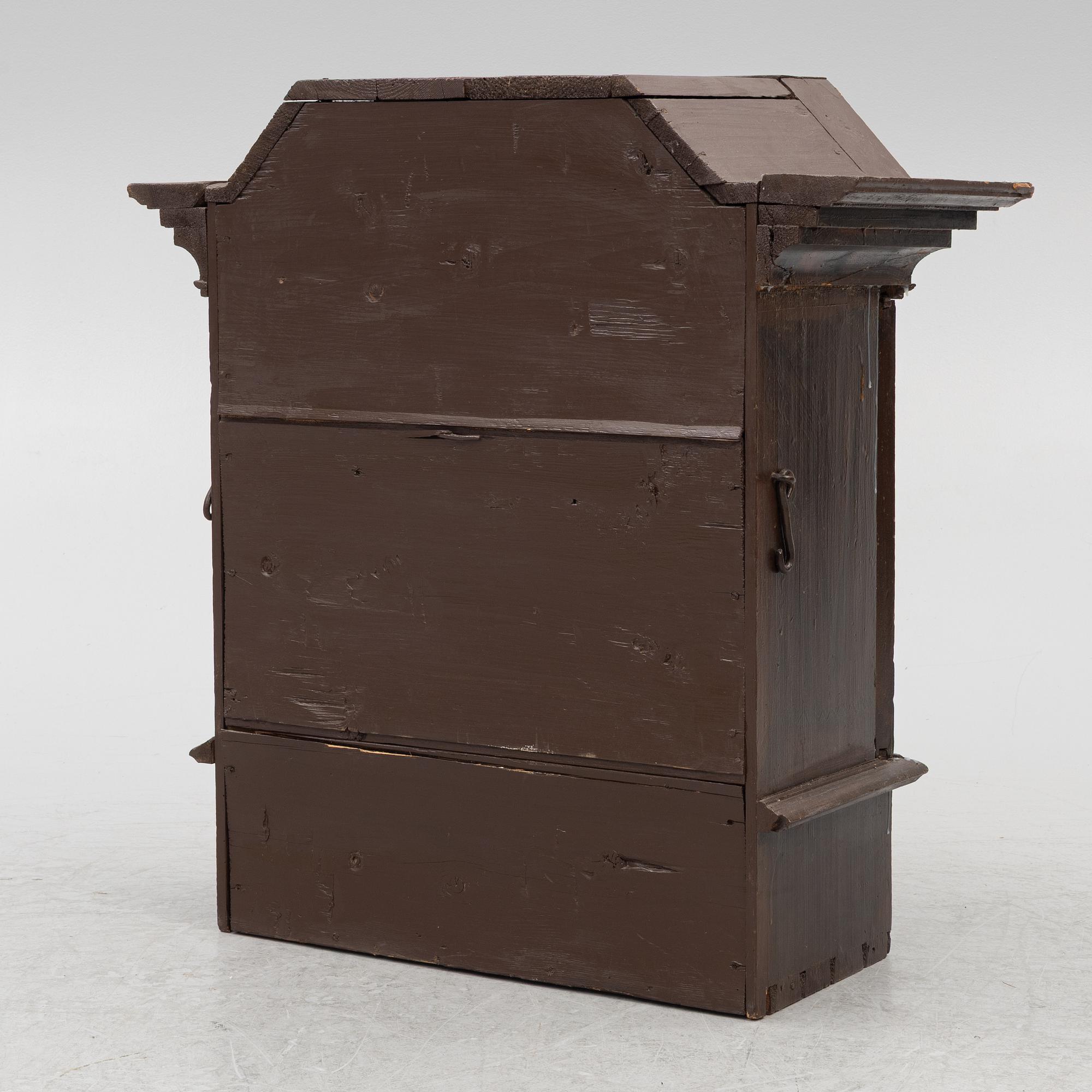 A cabinet, dated 1817.