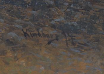 JOHAN KINDBORG, olja på duk, sign.