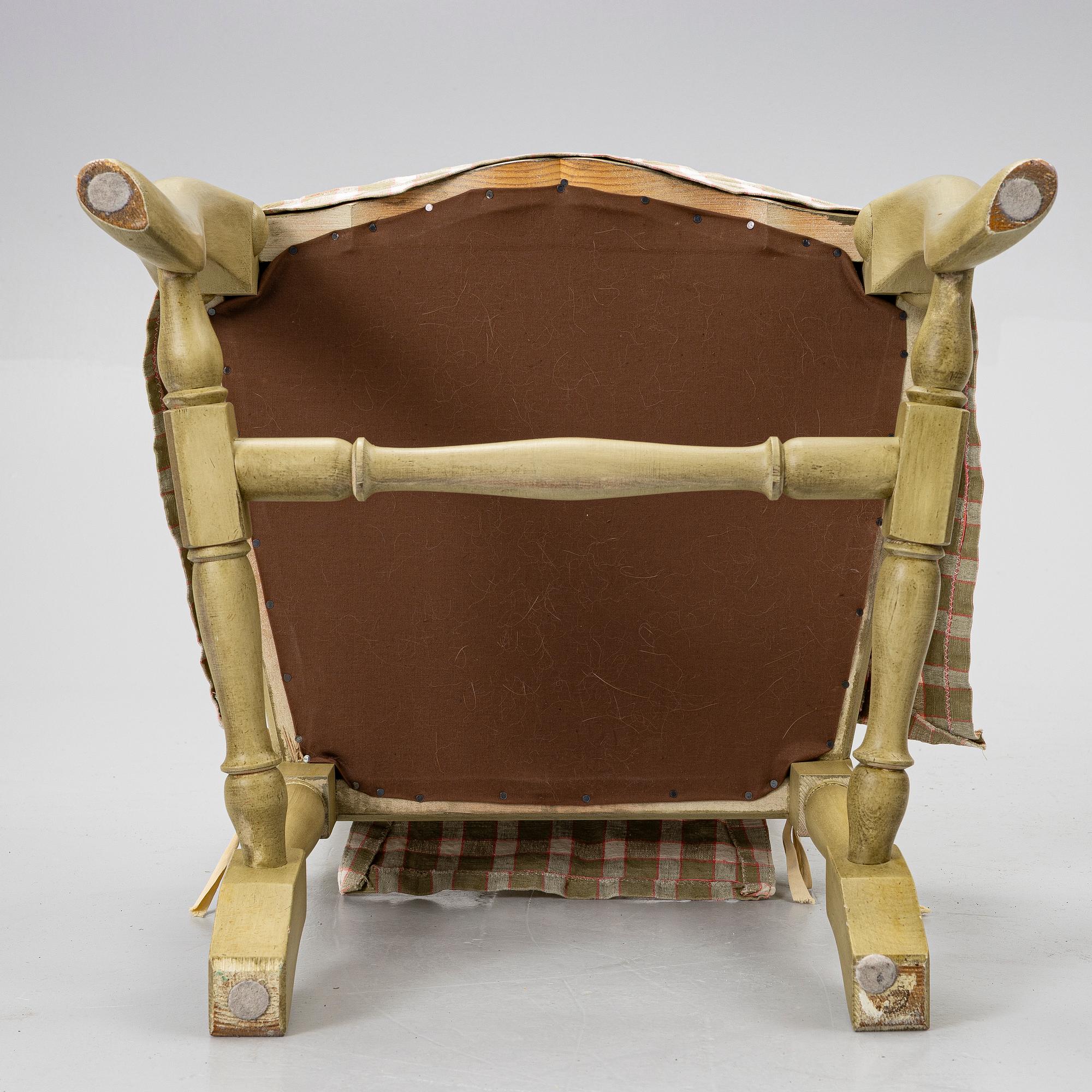 Dining group, 7 pieces. Rococo style, second half of the 20th century.