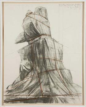 CHRISTO JAVACHEFF, WRAPPED MONUMENT TO VITTORIO EMANUELE.