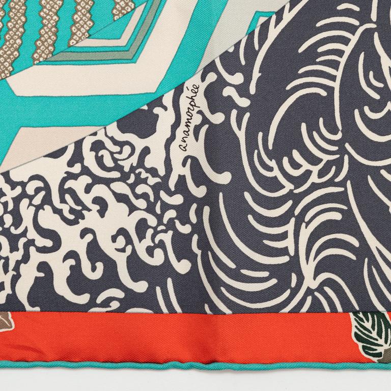 Hermès, scarf, "Ex-Libris en Kimonos",