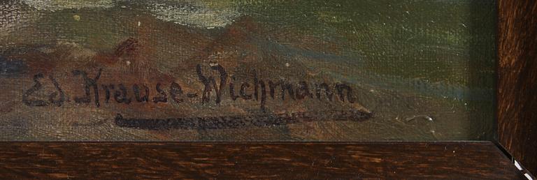 EDUARD KRAUSE WICHMAN, olja på duk, sign.