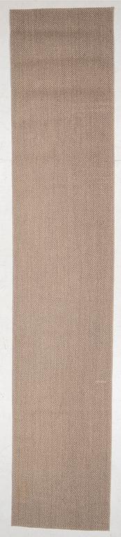A runner carpet from NTK Atelier, Sweden, c. 448 x 87 cm.