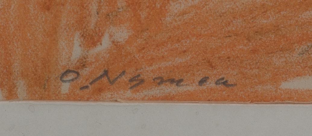 OLLE NYMAN, pastell, signerad.